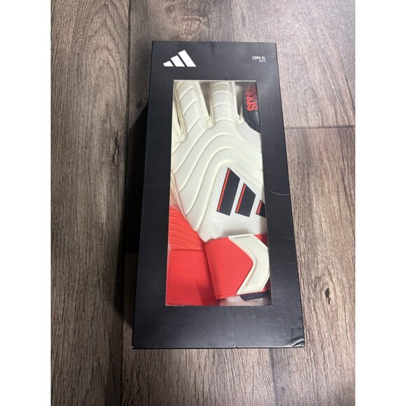 Adidas Copa Pro Pc Soccer Goalkeeper Gloves Ivory/Solar Red/Black IQ4008 Size 11 - Picture 1 of 8